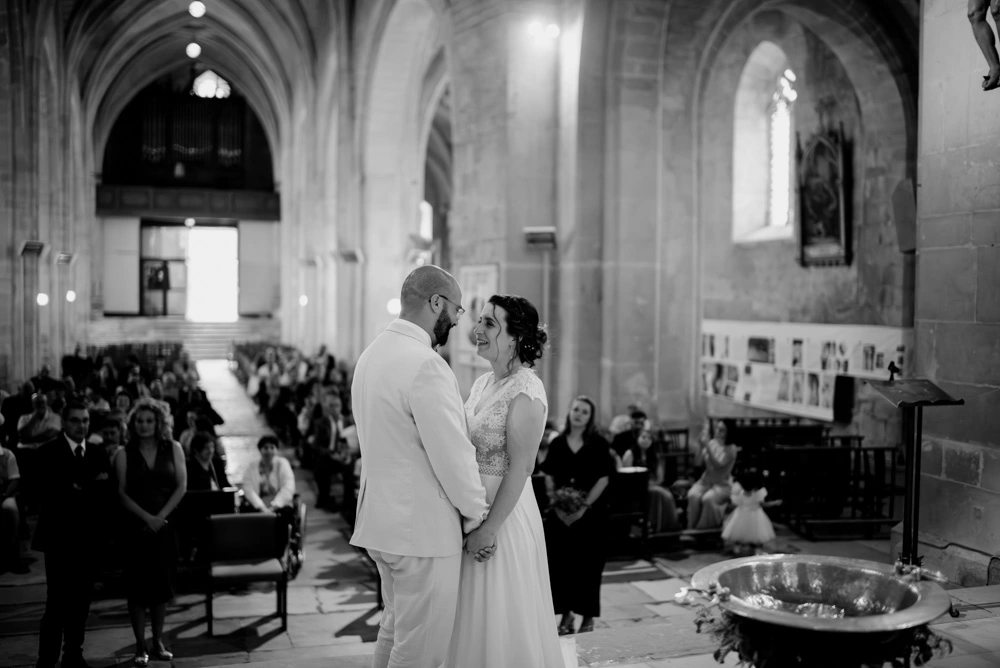 Reportage photographie de mariage église mariée Fine Art Charente Ruffec