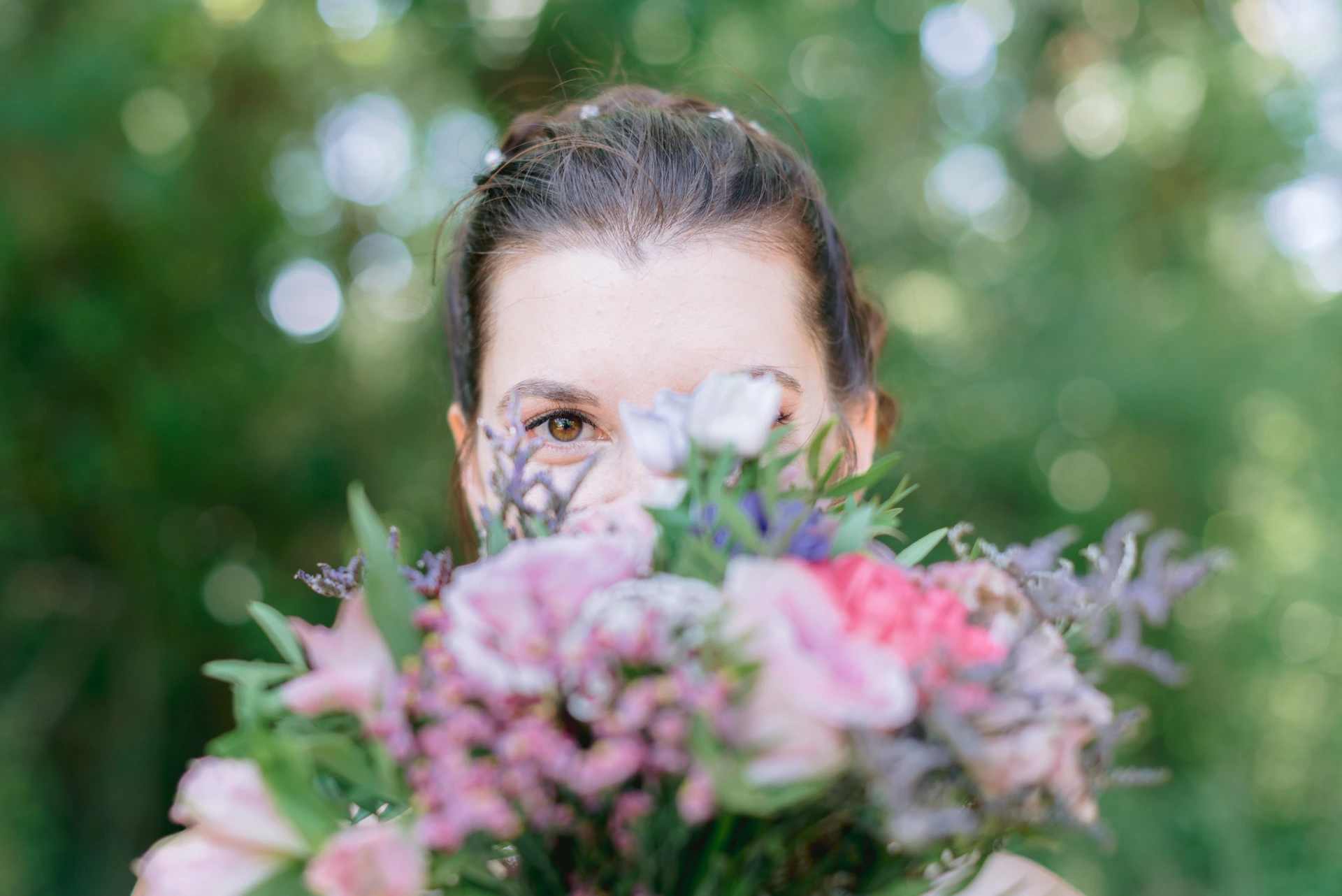 Mariée photographiée par Alexandre Topolewski lors d'un mariage en Gironde — Fine Art naturel