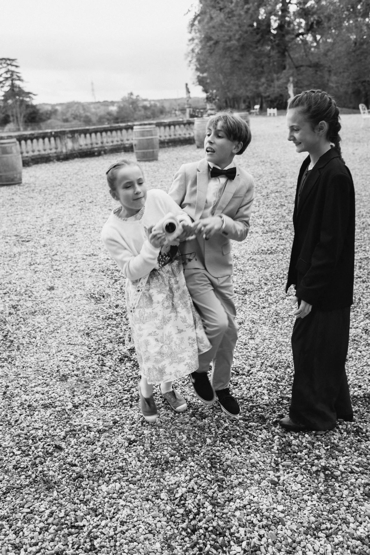 Enfants lors d’un mariage au Château du Taillan