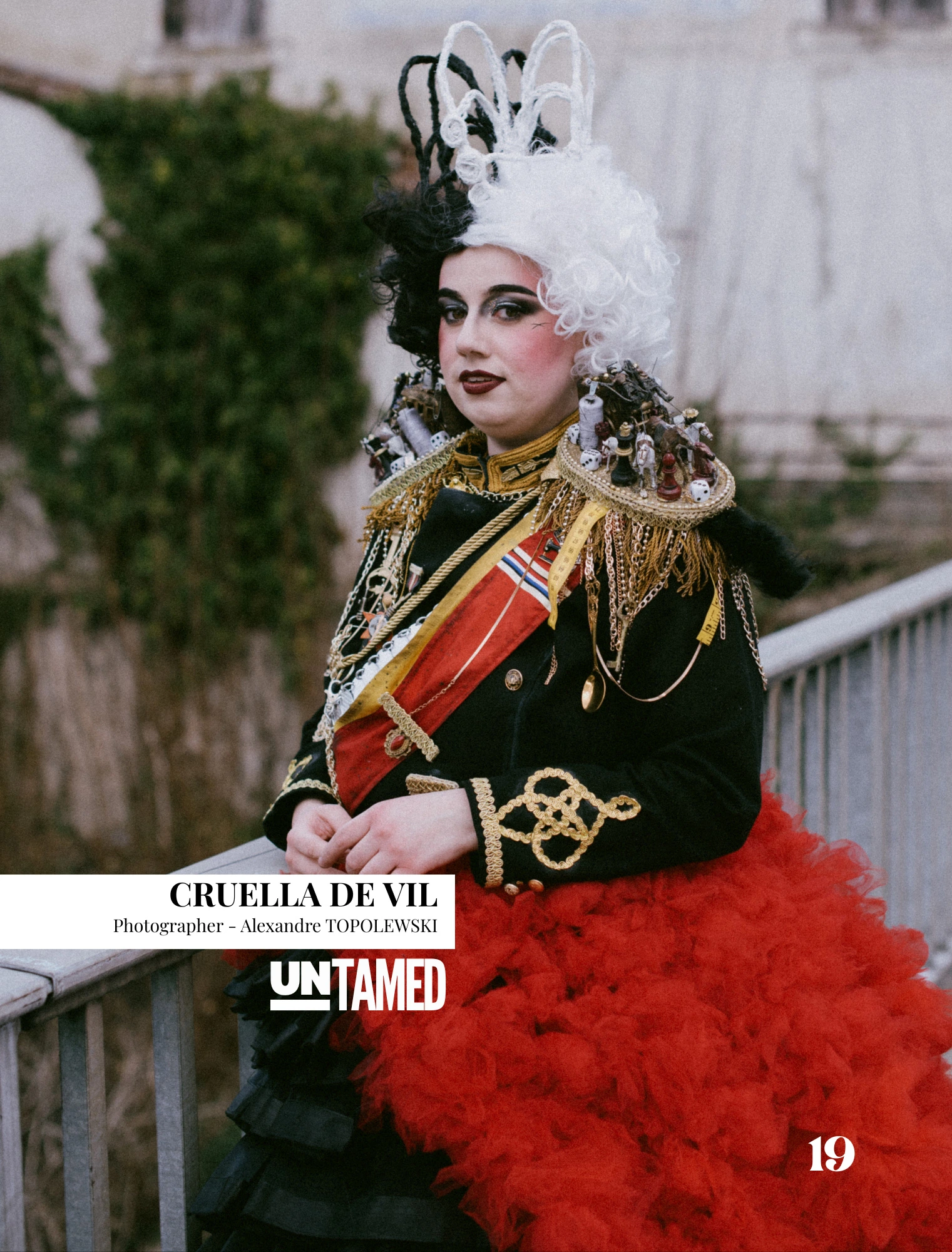 Photographie de la série Cruella d'Enfer publiée dans Untamed Fashion Vol. 342, juin 2026, par Alexandre Topolewski